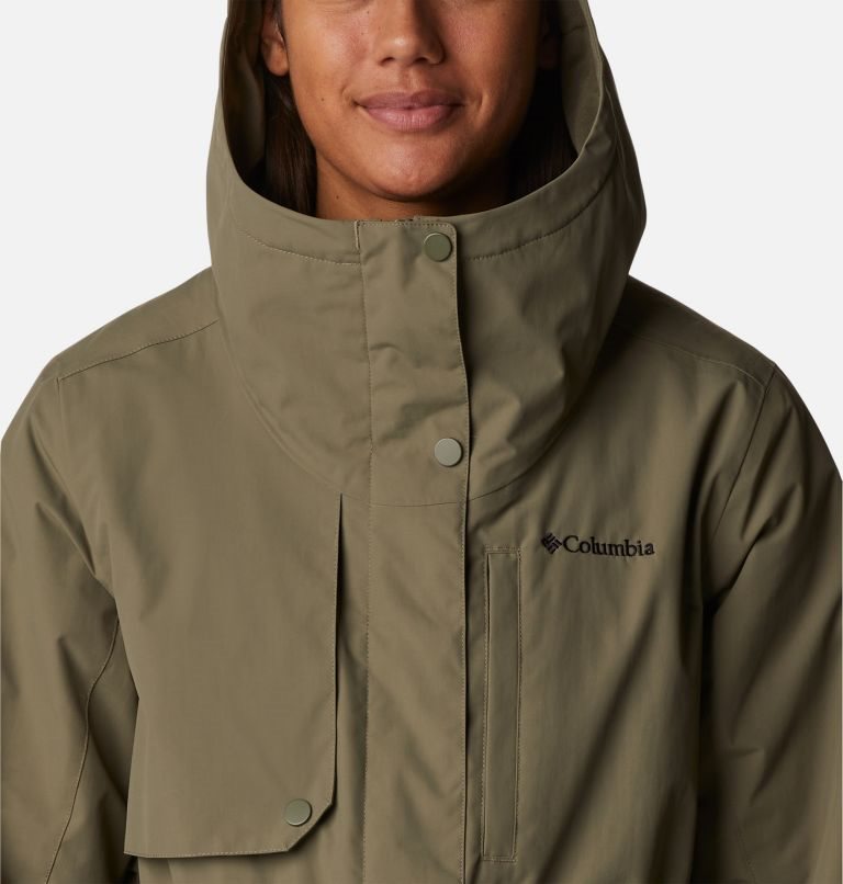 Women's Columbia Hadley Trail Jackets Olive | CA-ZL360