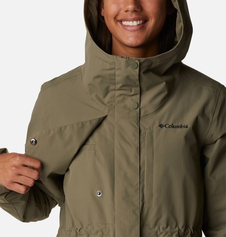 Women's Columbia Hadley Trail Jackets Olive | CA-ZL360