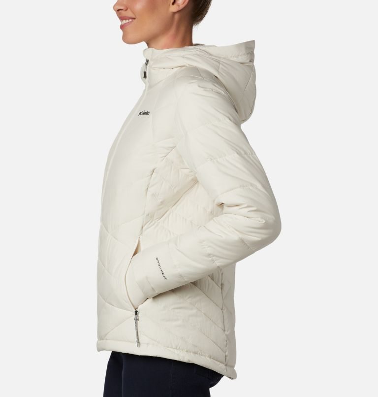 Women's Columbia Heavenly Hooded Jackets Cream | CA-N3014