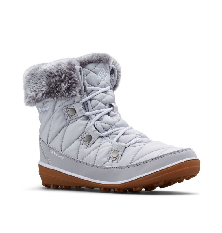 Women's Columbia Heavenly Shorty Omni-Heat Boots Light Grey | CA-VL18A