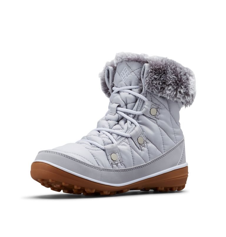 Women's Columbia Heavenly Shorty Omni-Heat Boots Light Grey | CA-VL18A