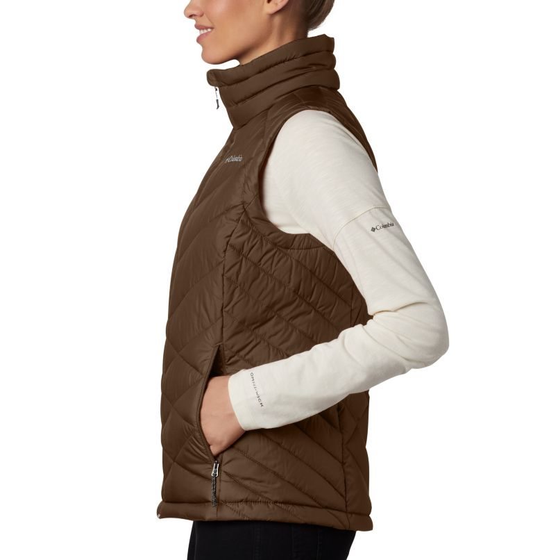 Women's Columbia Heavenly Vest Dark Brown | CA-O530L