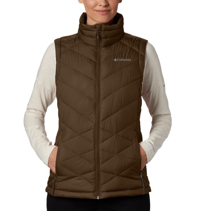 Women's Columbia Heavenly Vest Dark Brown | CA-O530L