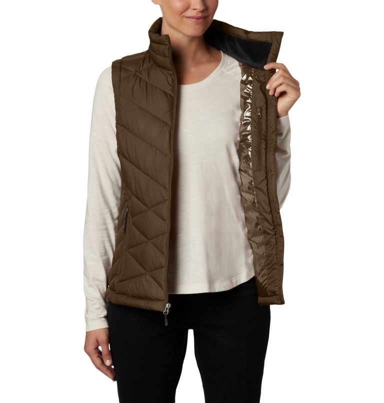 Women's Columbia Heavenly Vest Dark Brown | CA-O530L