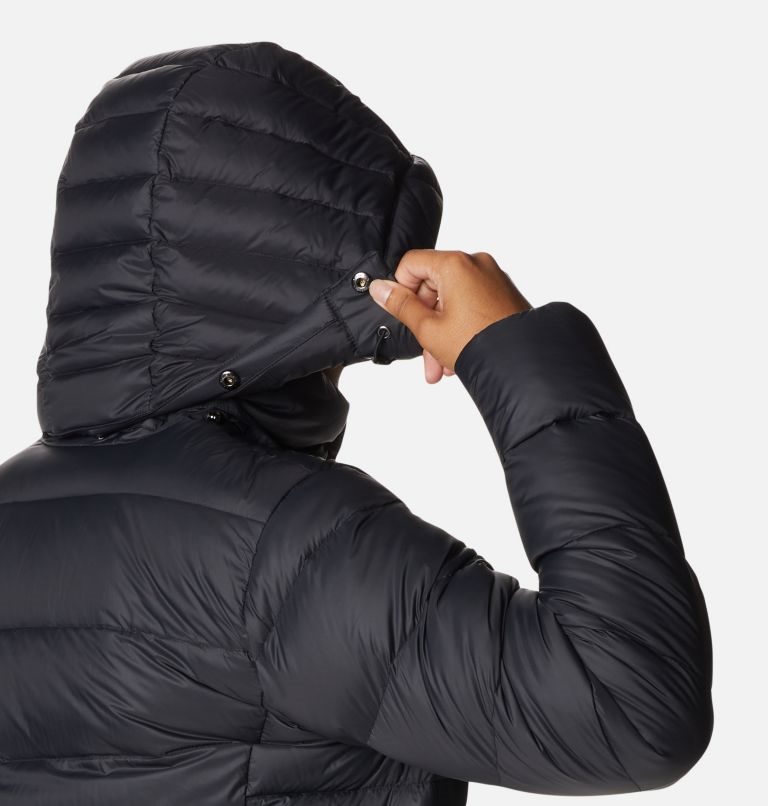 Women's Columbia Hexbreaker Elite Omni-Heat Infinity Down Jackets Black | CA-G4LA3