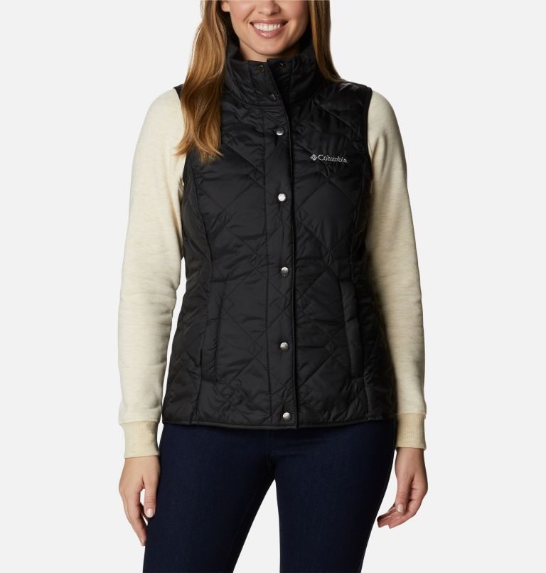 Women\'s Columbia Hidden Mesa Vest Black | CA-U0541