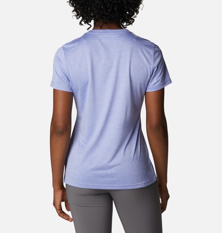 Women's Columbia Hike Crew T Shirts Lavender | CA-AL506
