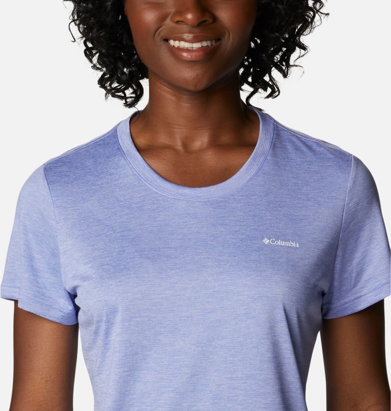 Women's Columbia Hike Crew T Shirts Lavender | CA-AL506