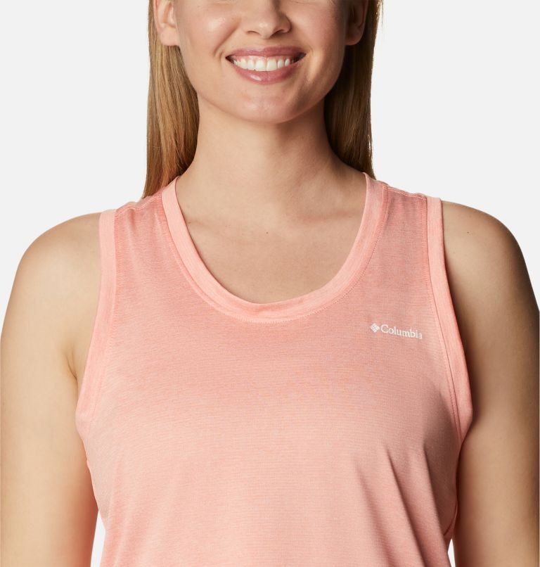Women's Columbia Hike Tanks Coral | CA-X4368