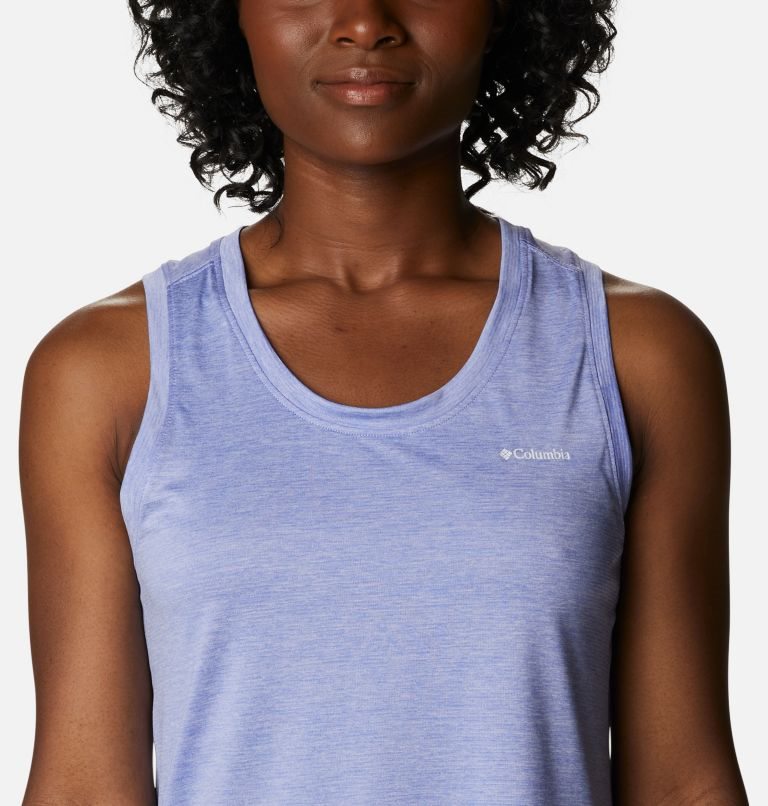 Women's Columbia Hike Tanks Lavender | CA-ML01A