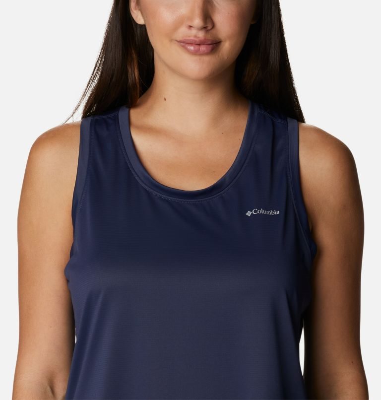 Women's Columbia Hike Tanks Navy | CA-GL4CA