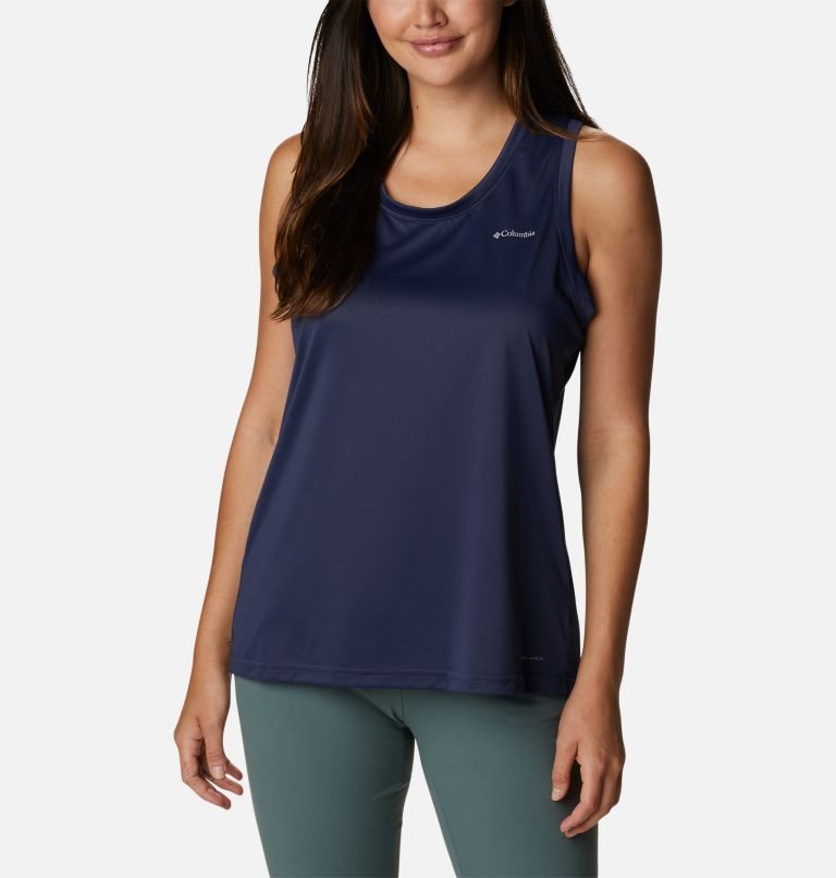 Women\'s Columbia Hike Tanks Navy | CA-GL4CA