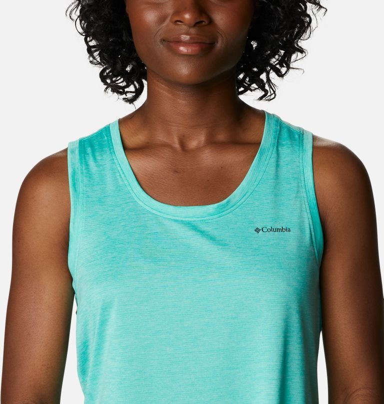 Women's Columbia Hike Tanks Turquoise | CA-E184A