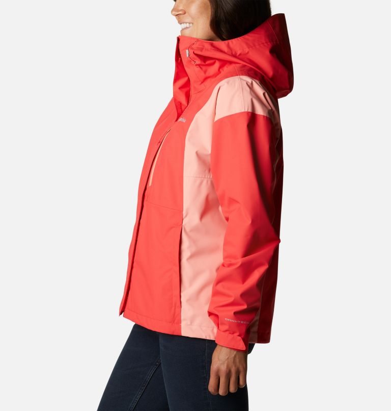 Women's Columbia Hikebound Rain Jackets Red | CA-C3C1L