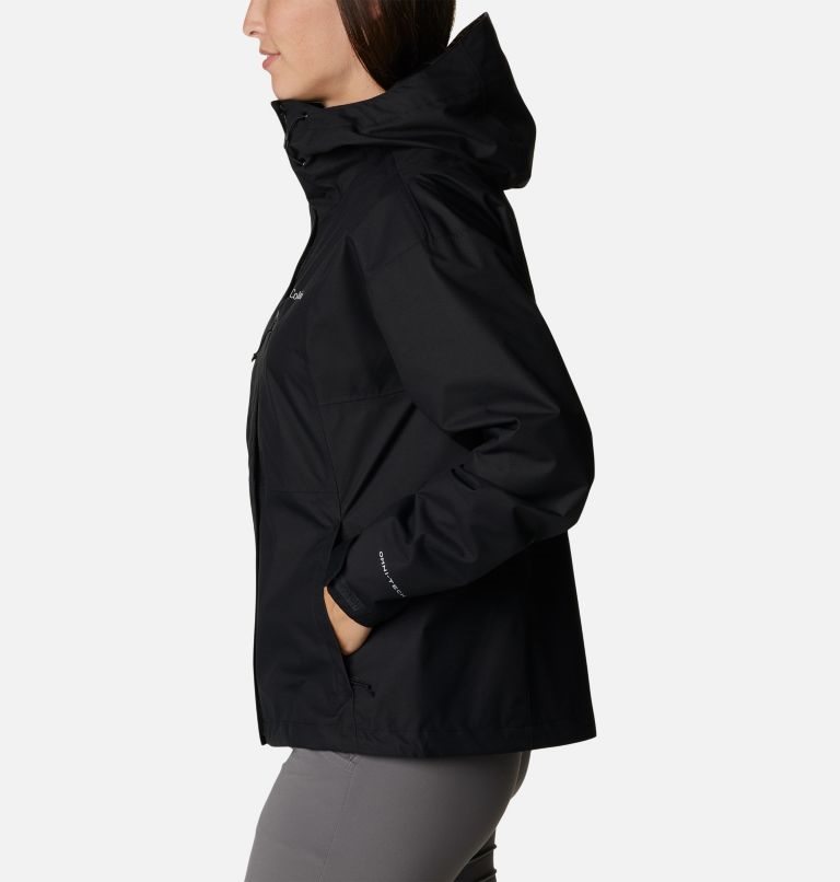 Women's Columbia Hikebound Rain Jackets Black | CA-PA43C