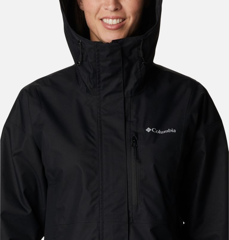 Women's Columbia Hikebound Rain Jackets Black | CA-PA43C