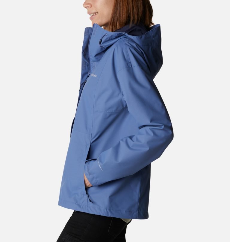 Women's Columbia Hikebound Rain Jackets Blue | CA-Q1LA5