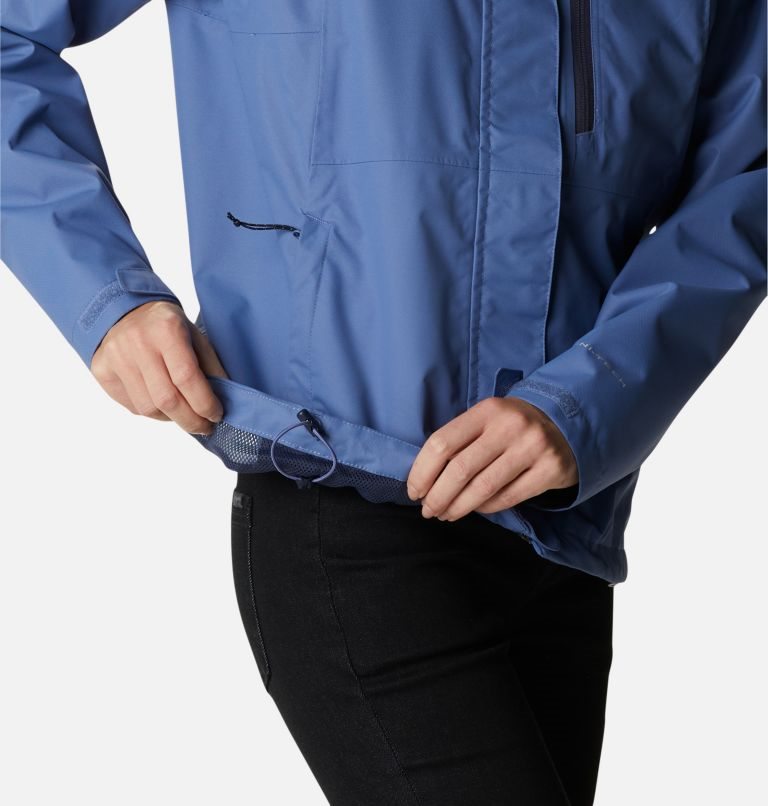 Women's Columbia Hikebound Rain Jackets Blue | CA-Q1LA5