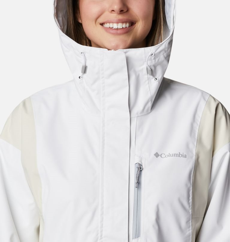 Women's Columbia Hikebound Rain Jackets White | CA-T0341