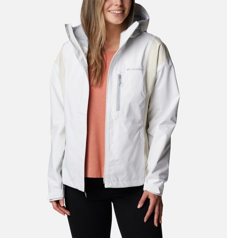Women's Columbia Hikebound Rain Jackets White | CA-T0341