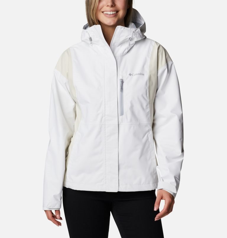 Women\'s Columbia Hikebound Rain Jackets White | CA-T0341