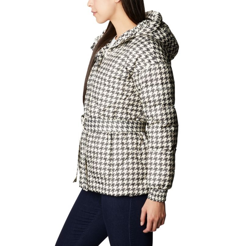 Women's Columbia Icy Heights Belted Jackets Black / White | CA-B0C6L