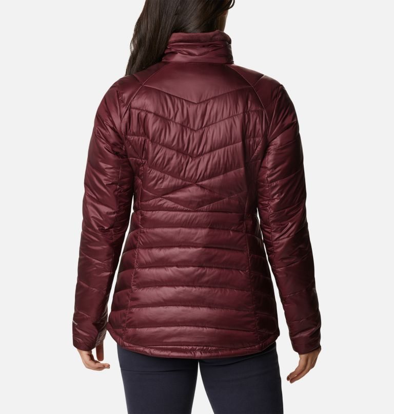 Women's Columbia Joy Peak Omni-Heat Infinity Insulated Jackets Burgundy | CA-OL056
