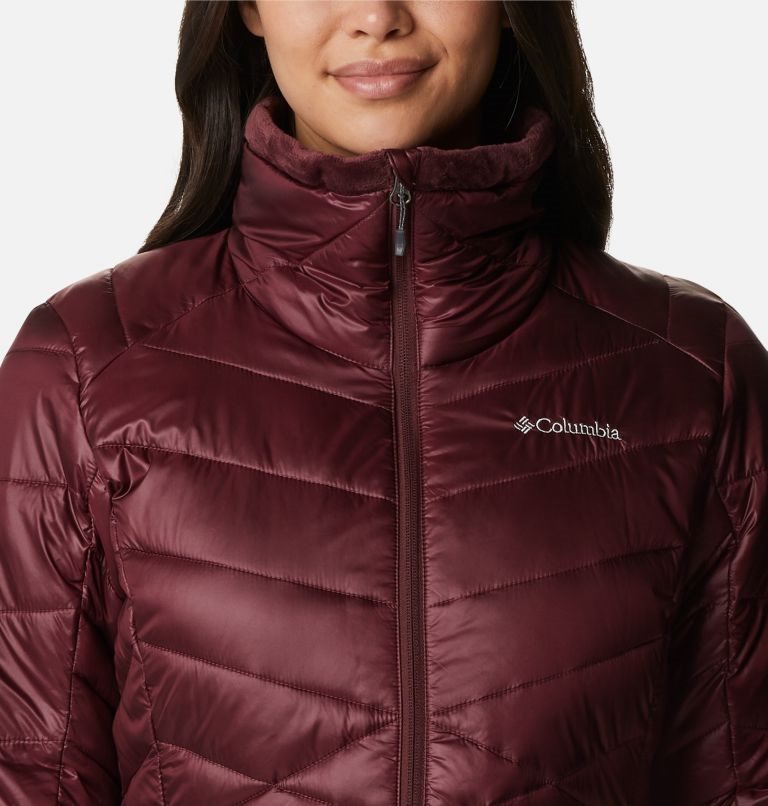 Women's Columbia Joy Peak Omni-Heat Infinity Insulated Jackets Burgundy | CA-OL056