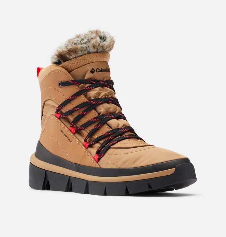Women's Columbia Keetley Omni-Heat Infinity Shorty Boots Light Brown | CA-J5CL3