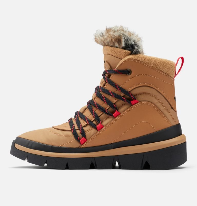 Women's Columbia Keetley Omni-Heat Infinity Shorty Boots Light Brown | CA-J5CL3