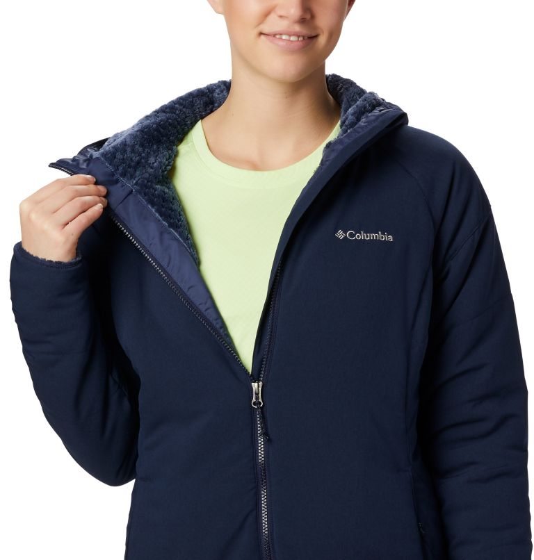 Women's Columbia Kruser Ridge II Plush Shell Jackets Navy | CA-G3ACL