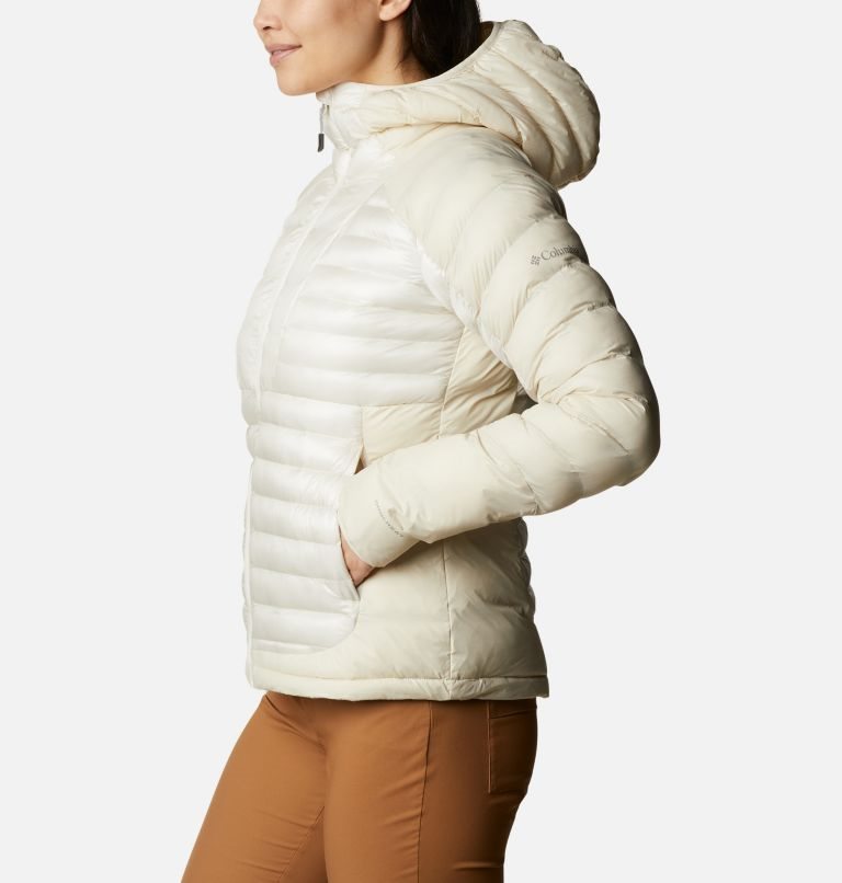 Women's Columbia Labyrinth Loop Omni-Heat Infinity Hooded Insulated Jackets Cream | CA-BL1CA