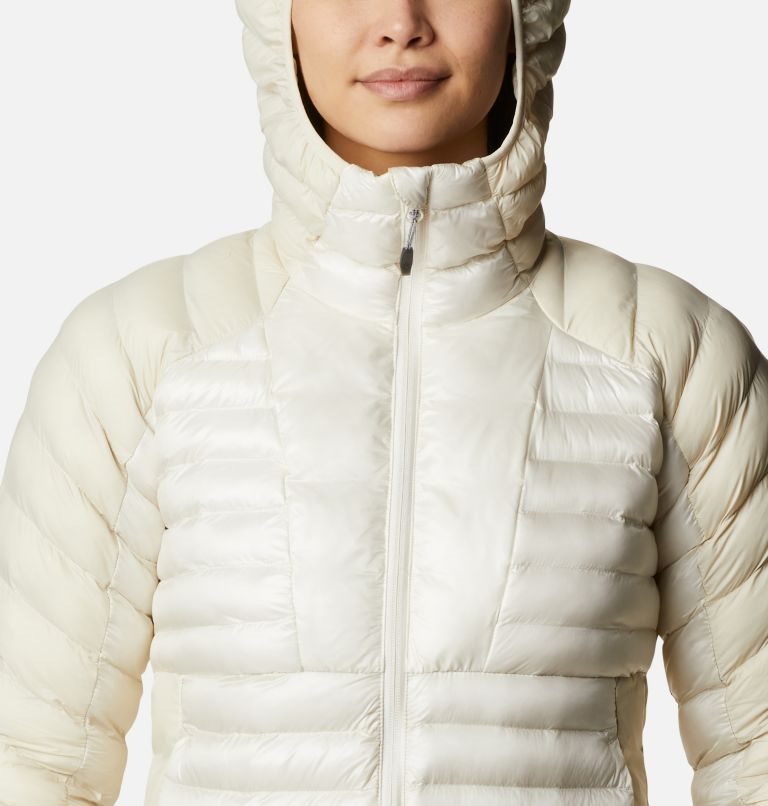 Women's Columbia Labyrinth Loop Omni-Heat Infinity Hooded Insulated Jackets Cream | CA-BL1CA