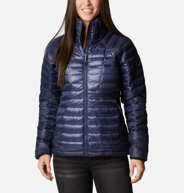 Women\'s Columbia Labyrinth Loop Omni-Heat Infinity Insulated Jackets Navy | CA-R3L81