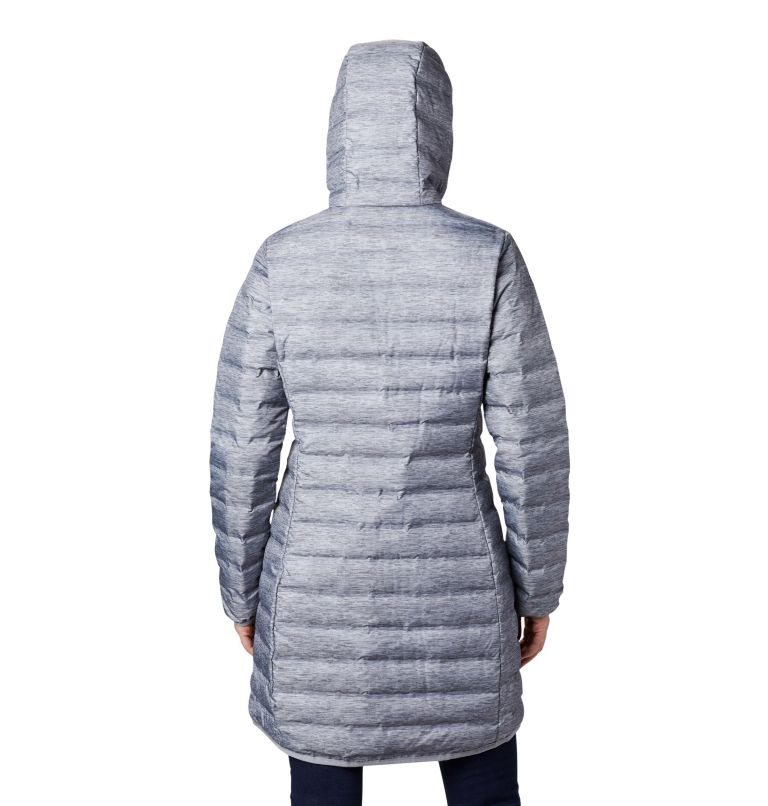 Women's Columbia Lake 22 Down Long Hooded Jackets Grey | CA-OC316