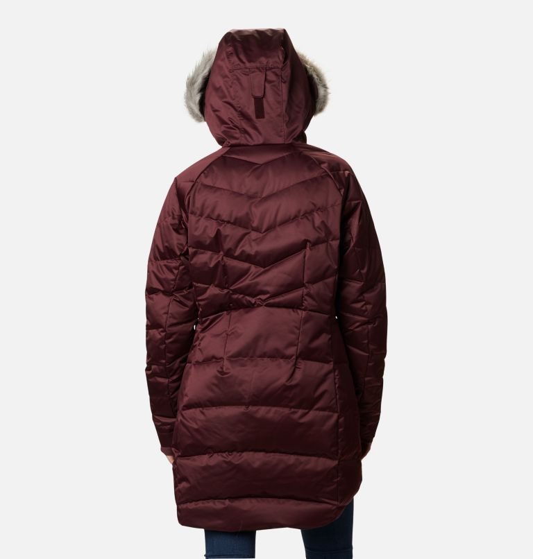 Women's Columbia Lay D Down II Mid Jackets Burgundy | CA-N5430