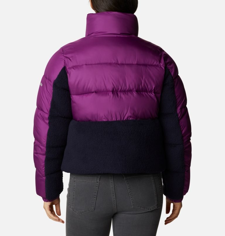 Women's Columbia Leadbetter Point Sherpa Hybrid Jackets Purple | CA-M53C6