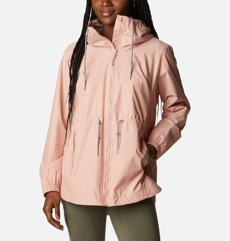 Women\'s Columbia Lillian Ridge Shell Jackets Pink | CA-B6LC8