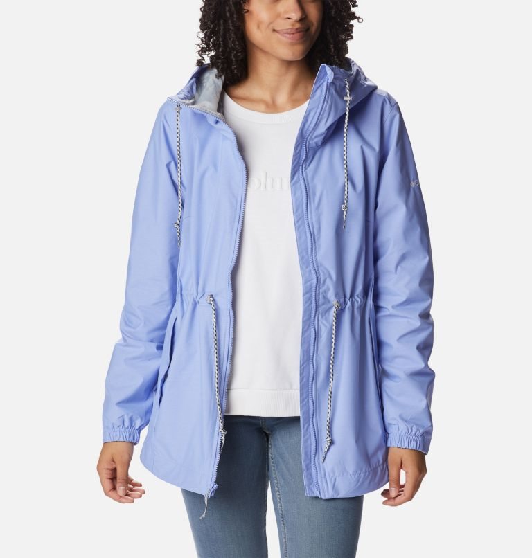 Women's Columbia Lillian Ridge Shell Jackets Light Blue | CA-V5C0L