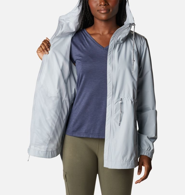 Women's Columbia Lillian Ridge Shell Jackets Light Grey | CA-WA85C