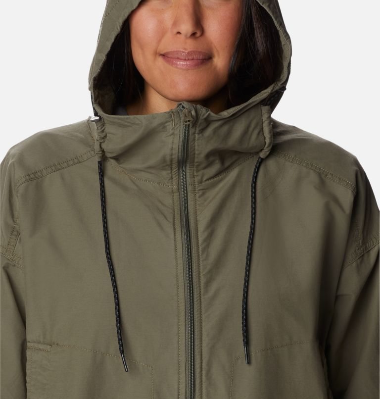 Women's Columbia Little Fields Long Jackets Olive | CA-T6354