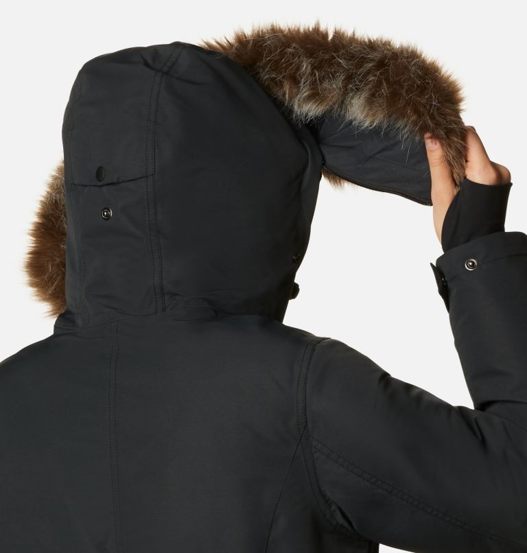 Women's Columbia Little Si Omni-Heat Infinity Insulated Parka Jackets Black | CA-G18L6