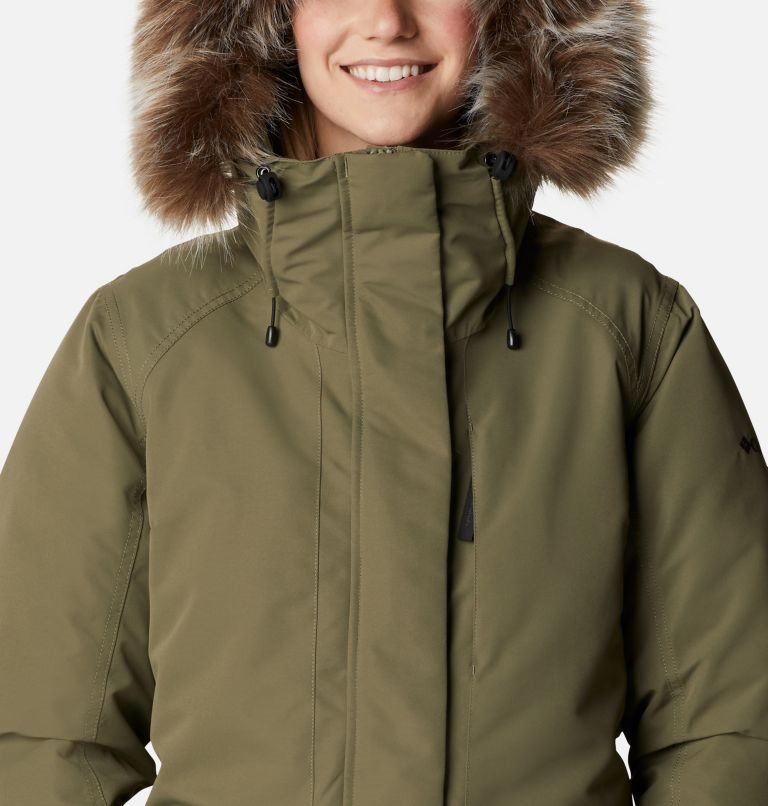 Women's Columbia Little Si Omni-Heat Infinity Insulated Parka Jackets Olive | CA-M61A0
