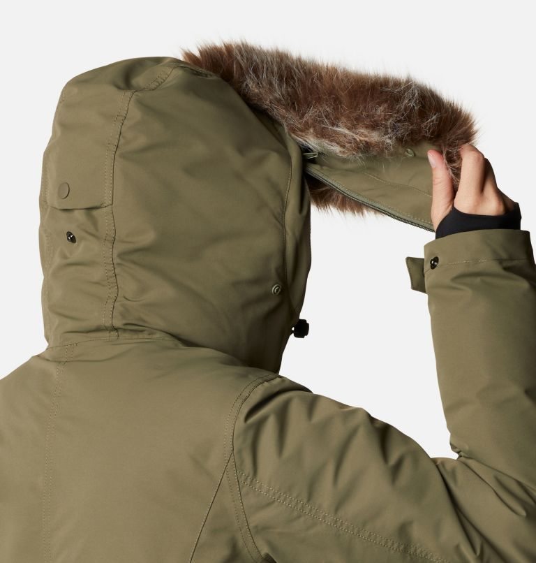Women's Columbia Little Si Omni-Heat Infinity Insulated Parka Jackets Olive | CA-M61A0
