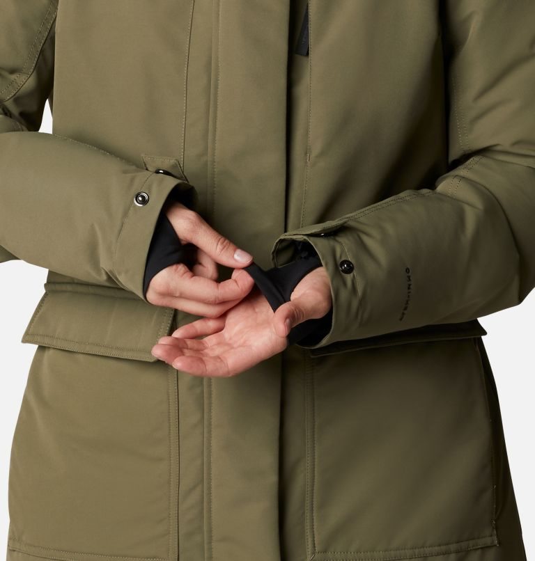 Women's Columbia Little Si Omni-Heat Infinity Insulated Parka Jackets Olive | CA-M61A0