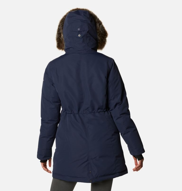 Women's Columbia Little Si Omni-Heat Infinity Insulated Parka Jackets Navy | CA-Z1A4L