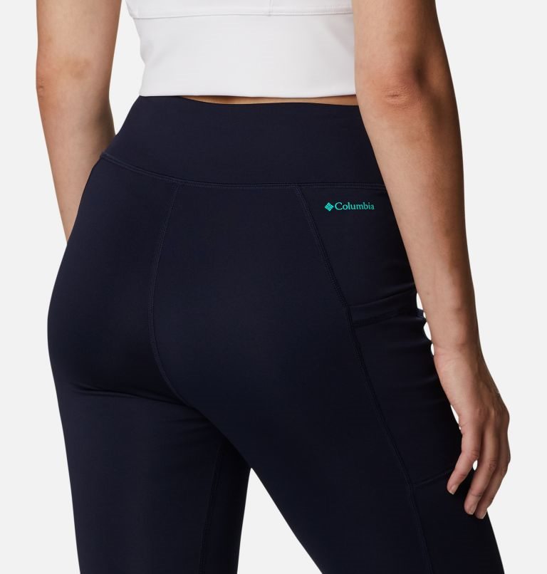 Women's Columbia Lodge Colorblock Tight Navy / Turquoise | CA-QA0LC