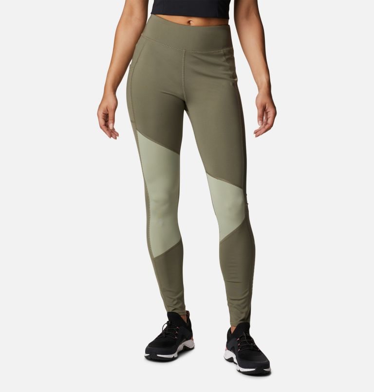 Women\'s Columbia Lodge Colorblock Tight Olive | CA-RC513