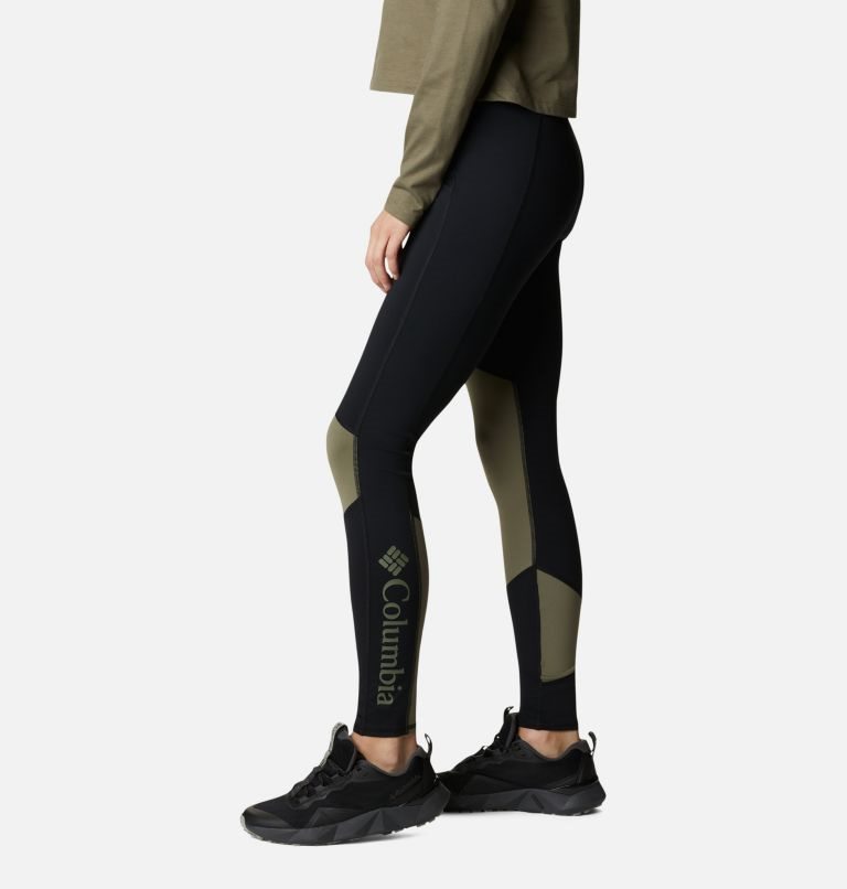 Women's Columbia Lodge Colorblock Tight Black | CA-XAC81