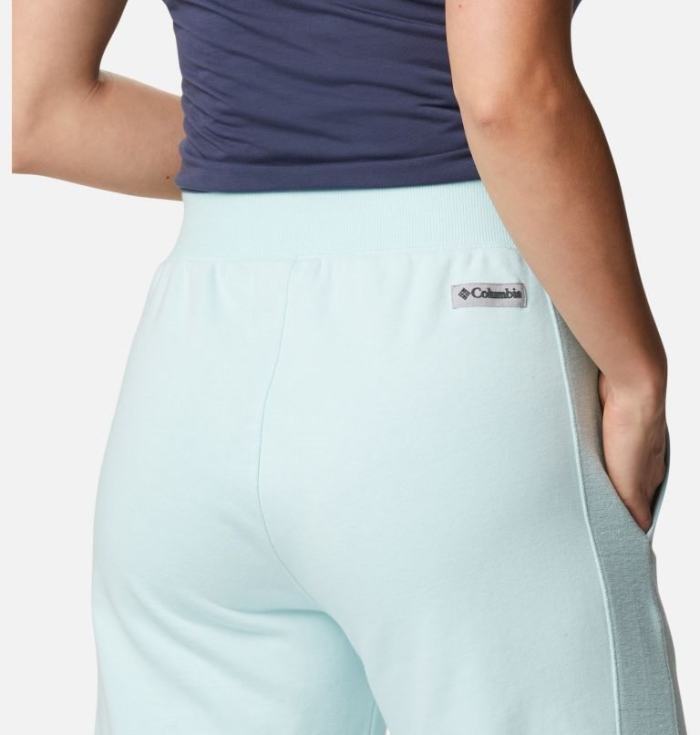 Women's Columbia Lodge French Terry Pants Turquoise | CA-F8L13